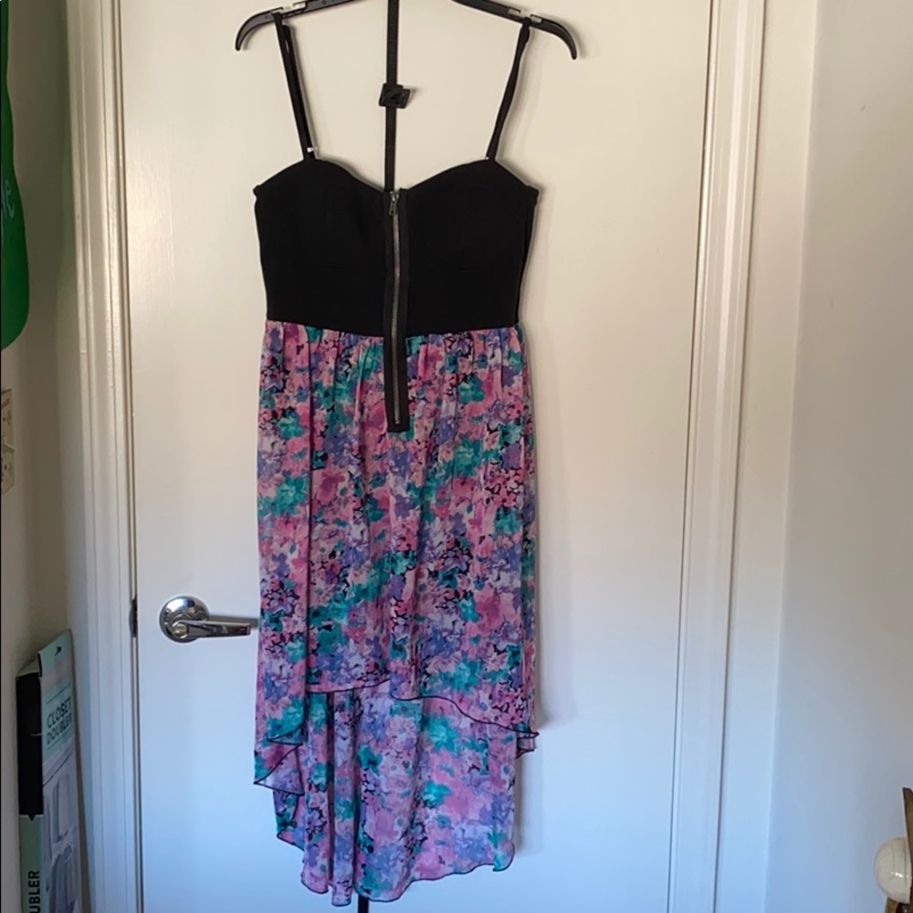 High low floral dress